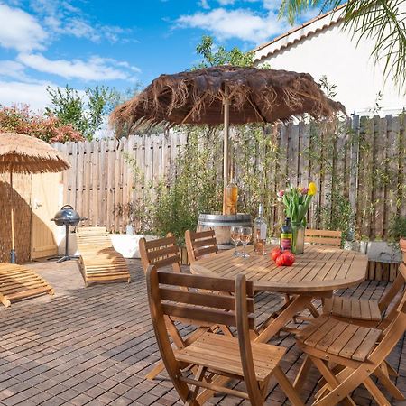 Appartement 6 Pers Jardin Prive La Cabane Bambou - Mandara Beach , Antibes French Riviera Juan-les-Pins Exterior foto