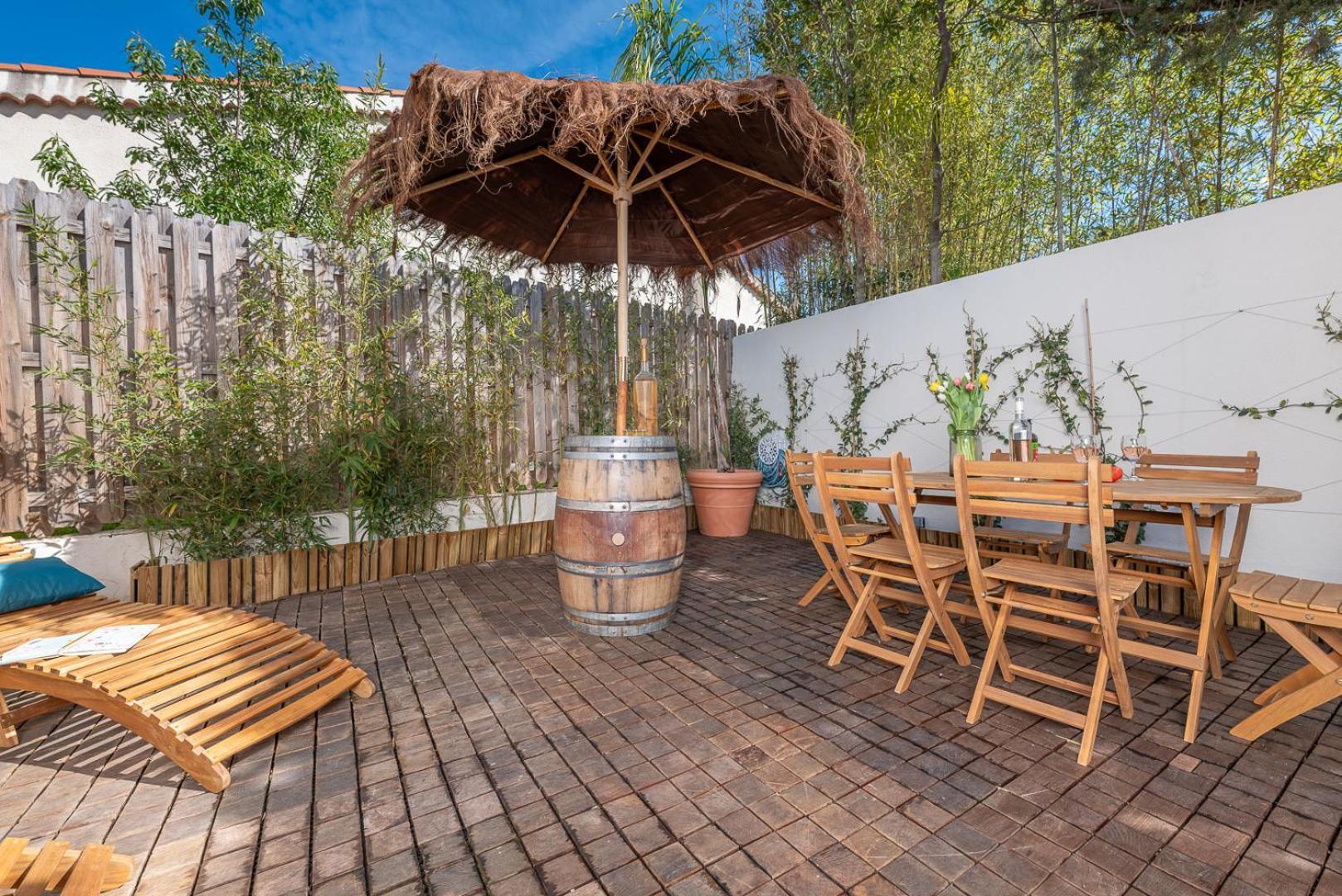 Appartement 6 Pers Jardin Prive La Cabane Bambou - Mandara Beach , Antibes French Riviera Juan-les-Pins Exterior foto